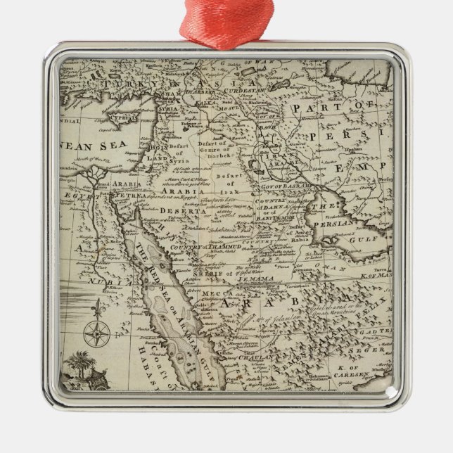 Mellan östern julgransprydnad metall (Framsidan)