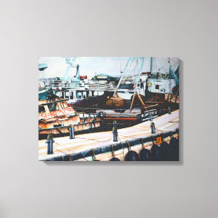 Mellan östern Martine Jaffe Israel Canvastryck