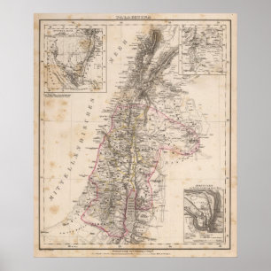 Mellan östern, Palestina Poster