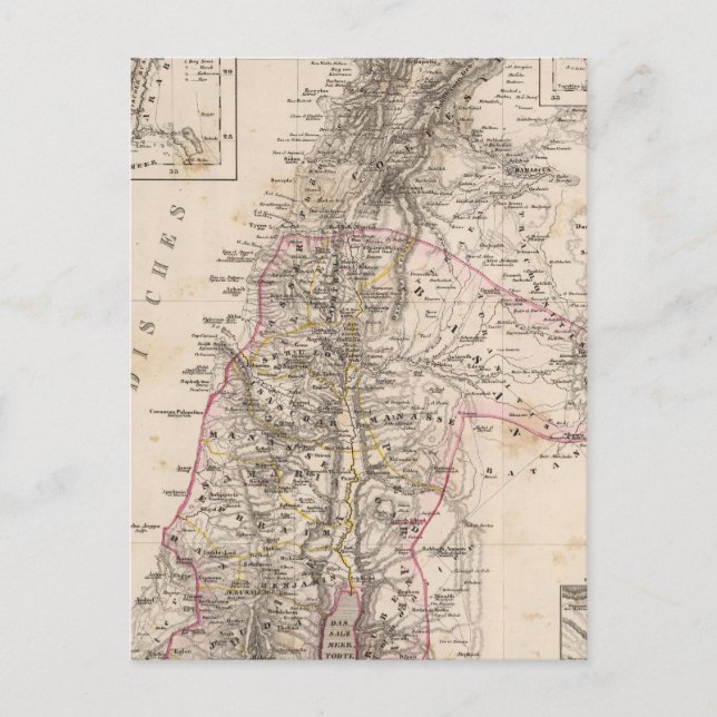 Mellan östern, Palestina Vykort (Framsida)