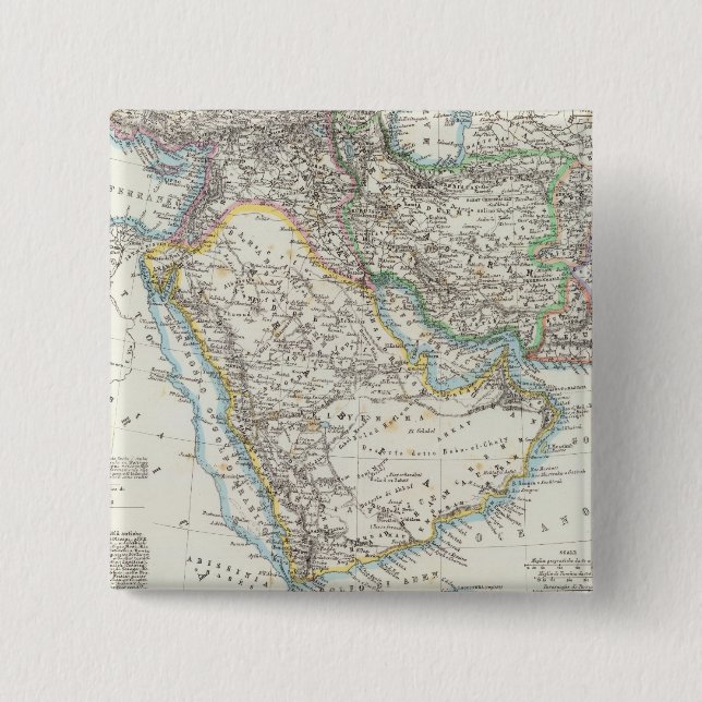 Mellan östern, Sydasien Knapp (Framsida)