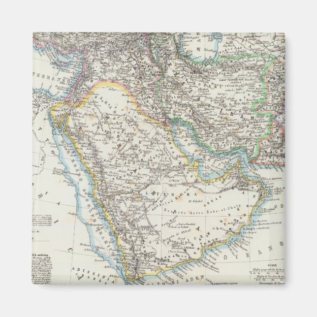 Mellan östern, Sydasien Magnet (Framsidan)