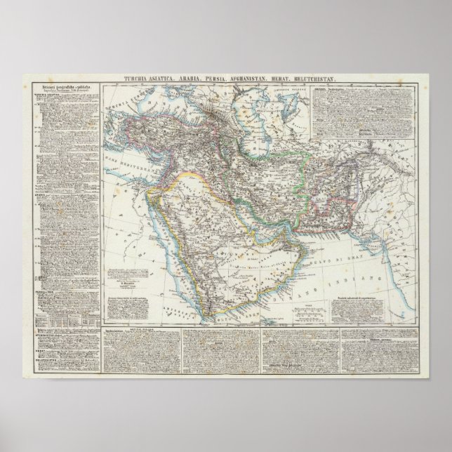 Mellan östern, Sydasien Poster (Framsidan)