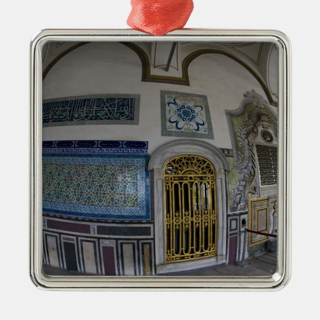 Mellan östern Turkiet och staden Istanbul med de 2 Julgransprydnad Metall (Framsidan)