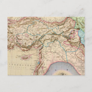 Mellan östern, Turkiet, Syrien, Asien Vykort