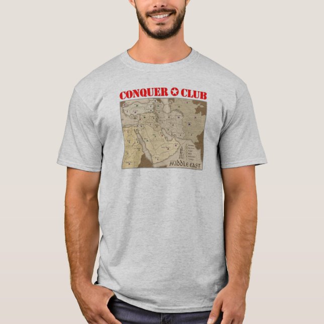 Mellan östernkarta t shirt (Framsida)