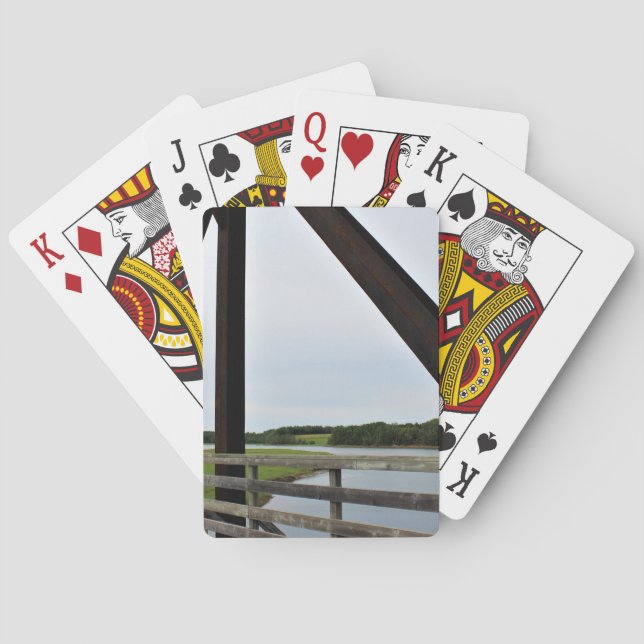 Mellan pubarna av rosta casinokort (Baksidan)