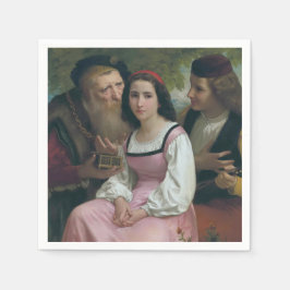Mellan Rik och Kärlek (av Bouguereau) Pappersservett