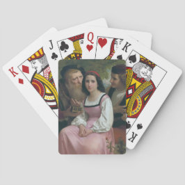 Mellan rikedom och kärlek (av Bouguereau) Casinokort