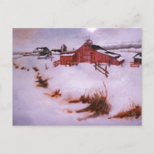 "Mellan Snö" Land-vykort Vykort