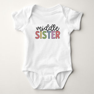 Mellan syster Söt matchande syskon T Shirt
