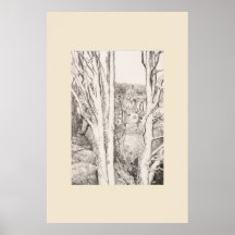 Mellan träden Cornwall Eleanor Hughes Nytryck