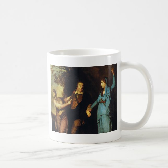 Mellan Tragedy och Comedy - David Garrick Kaffemugg (Höger)