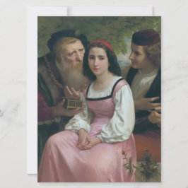 Mellan Wealth och Kärlek (av Bouguereau) Kort