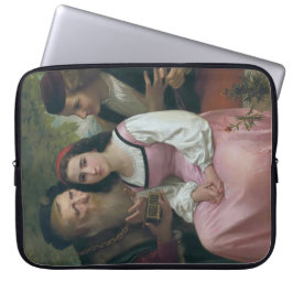 Mellan Wealth och Kärlek (av Bouguereau) Laptop Fodral