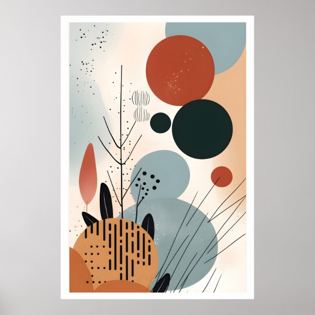 Mellanårhundradets Bauhaus Geometric Art 2 Poster (Framsidan)