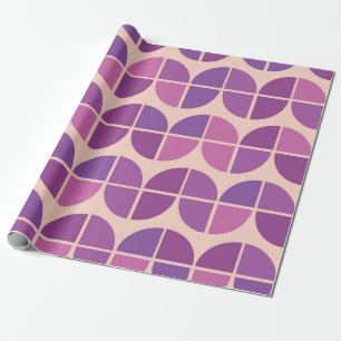 Mellanårhundradets modernism med geometrisk rosa presentpapper