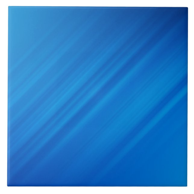 Mellanblå diagonal Linjer Kakelplatta (Framsidan)