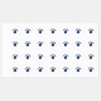 Mellancirkulär Järn på etikett