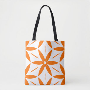 Mellandecorativ Modern Orange Geometrisk Blomma Tygkasse