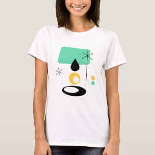 mellandekorativ lampa design blå guld t-shirt