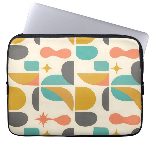 Mellandekorativ Modern Abstrakt Mönster Laptop Fodral (Framsidan)
