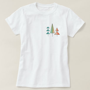 mellandekorativ regnbågsträd med rosa och turkos t shirt
