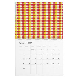 Mellandekorativt upprepande mönster kalender