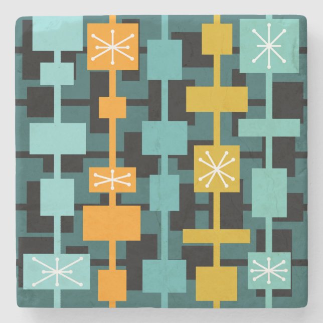 Mellandesign Multicolor Teal Stenunderlägg (Framsidan)