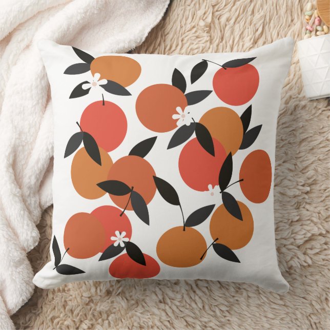 Mellandesign Orange Frukt  Kudde (Filt)