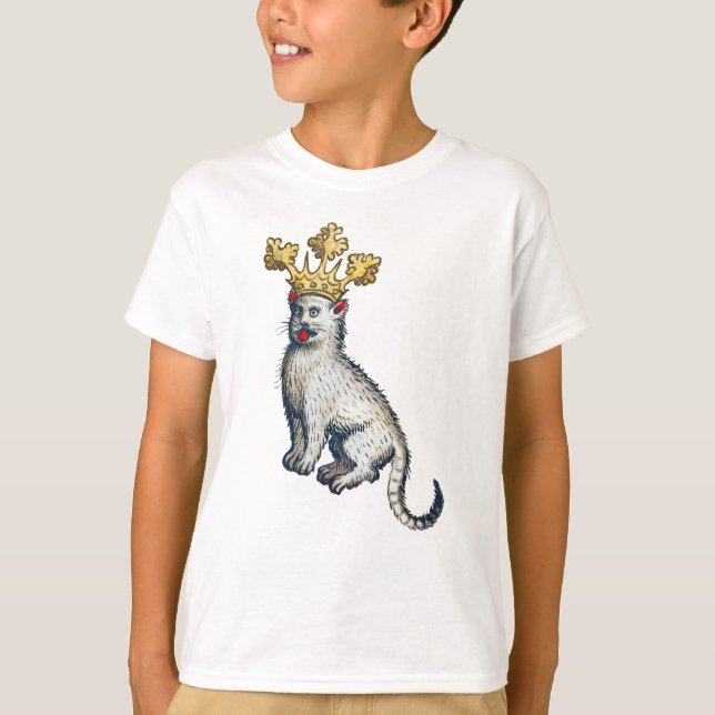 Mellanfolkad katt t shirt (Framsida)