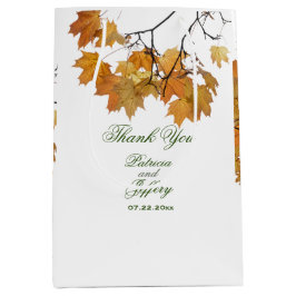 Mellanhandsbrickan Höst löv i Bröllop