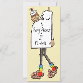 Mellanhudston för personlig babyvisningsprogram inbjudningar