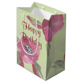 Mellanliggande gift-säck med vattenfärg i burgundi