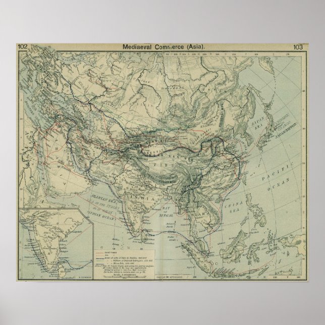 Mellanliggande handelslinjer poster (Framsidan)