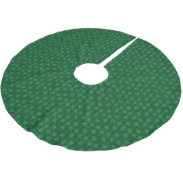Mellanliggande Modet Garland Grönt Träd Skirt Julgransmatta Borstad Polyester