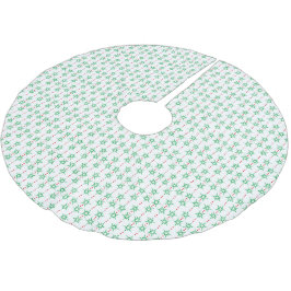 Mellanliggande Modet Garland Träd Skirt Julgransmatta Borstad Polyester
