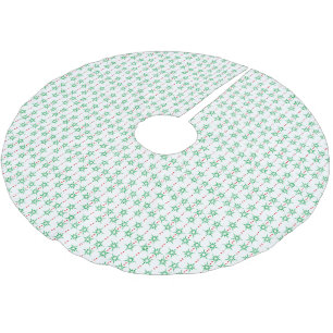 Mellanliggande Modet Garland Träd Skirt Julgransmatta Borstad Polyester