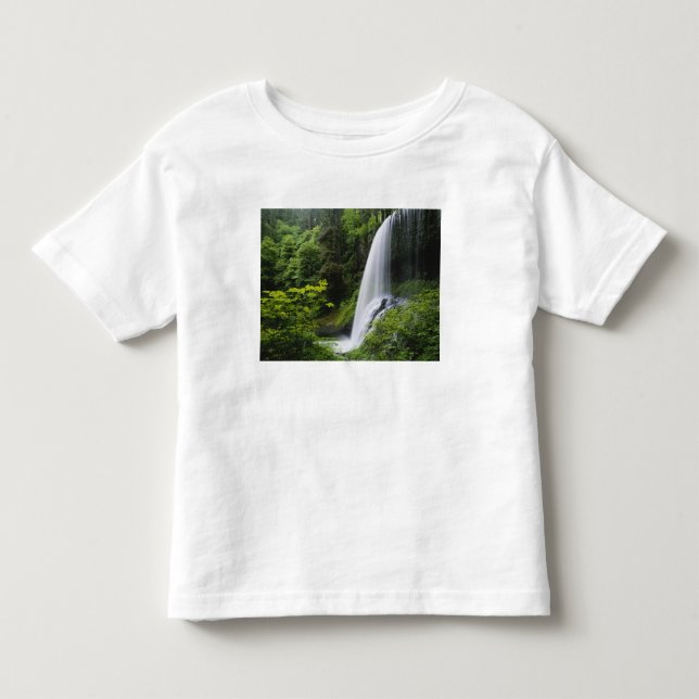 Mellanliggande North Falls, Silver Falls State Par T Shirt (Framsida)