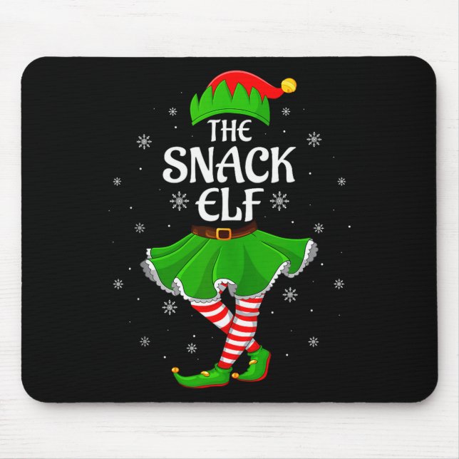 Mellanmål Alv Jul Familj Flickor Kvinnor Alv Squad Musmatta (Framsidan)