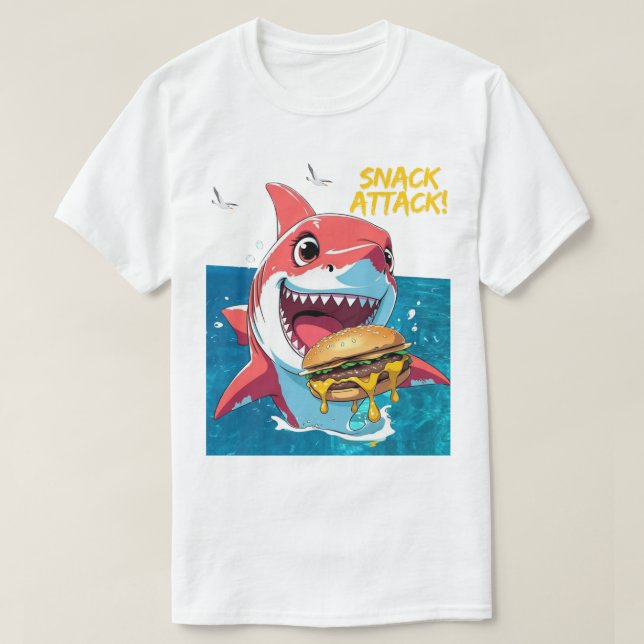 Mellanmålshajen T Shirt (Design framsida)