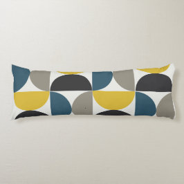 Mellanmodernistisk Turmer Gunmetal och blå   Kroppskudde