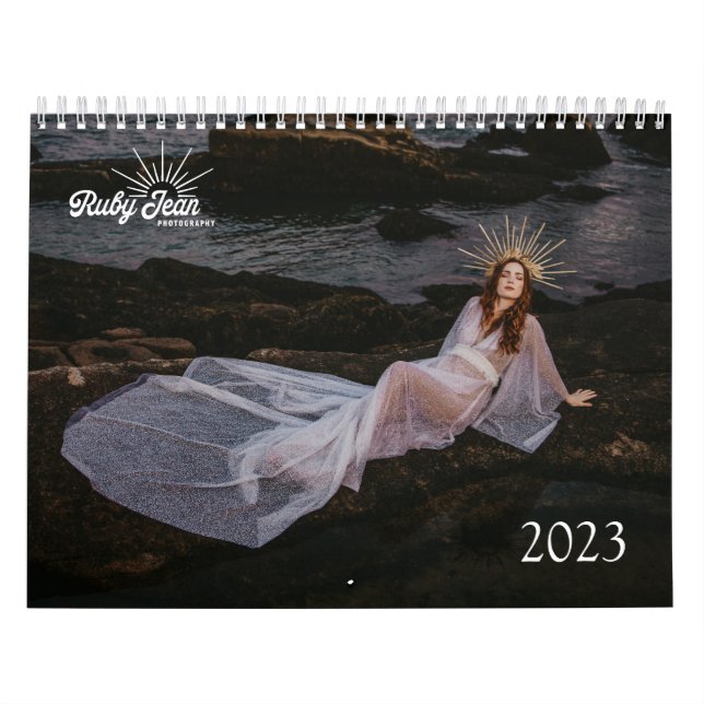 Mellanmörk kalender för två sidor, vit (Omslag)