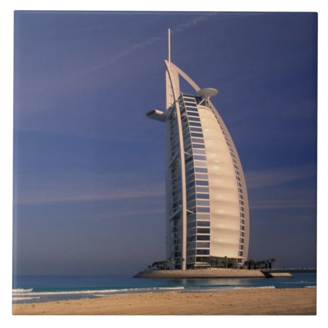 Mellanöstern, Förenade Arabemiraten, Dubai, Burj Kakelplatta (Framsidan)