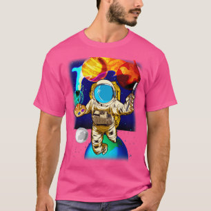 Mellanrumsmålning Astronaut Artist Painter Univers T Shirt