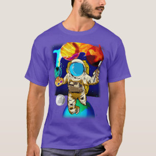 Mellanrumsmålning Astronaut Artist Painter Univers T Shirt