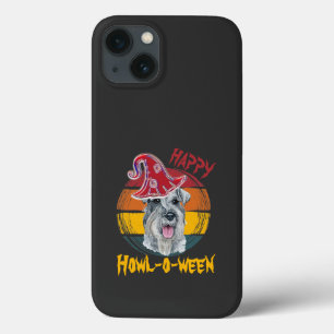 Mellanschnauzer Halloween Vintage Solnedgång Rolig