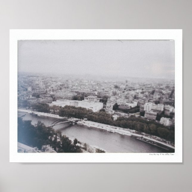 Mellansekelsvy från Eiffel Torn Poster (Framsidan)