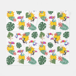 Mellanstor tropisk pekskärm fleecefilt