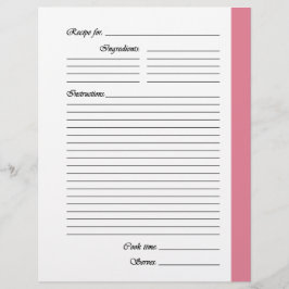 Mellanstora Rosa 2-sidiga mottagarsidor